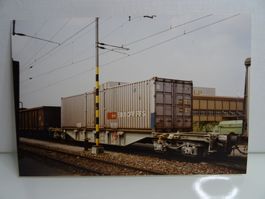 Foto SBB Sgns Container Tragwagen 40` Zürich RBL Mai1993